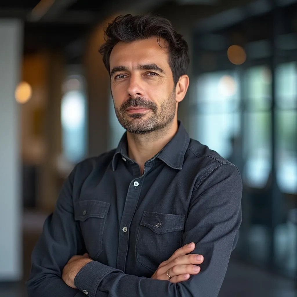 Retrato del CTO, pensativo